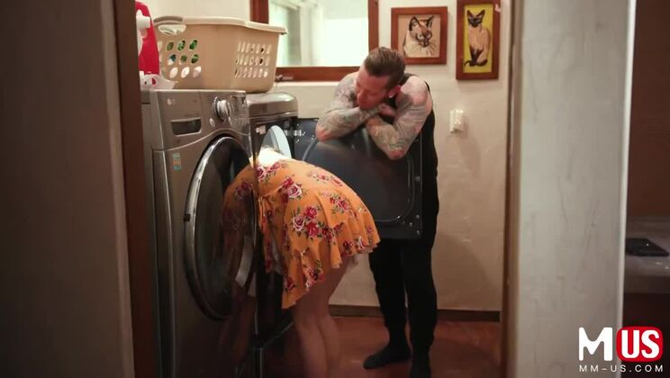 Wet & Hairy Izzy Lush Laundry Room Fun