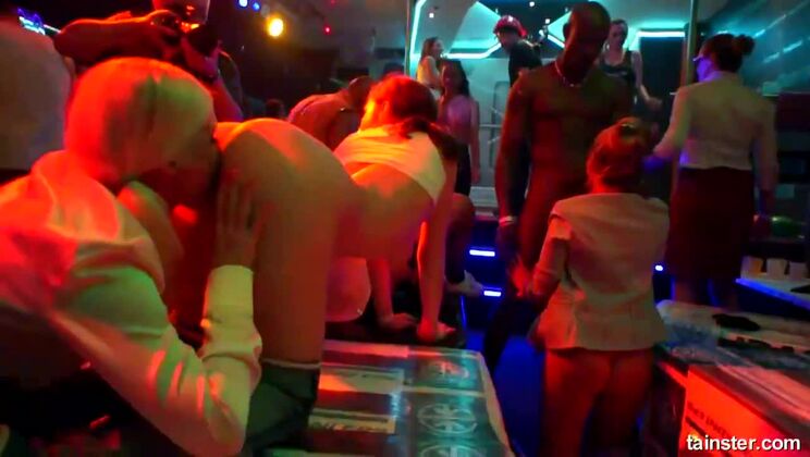 [Tainster] - Blonde Kayla Green gets double-teamed by Barra Brass & Eveline Dellai - Kayla Green - Karol Lilien - Sweet Cat - Eileen Sue - Eveline Dellai - Barra Brass - Chelsy Sun - Leila Smith - Vanessa - Rebecca - melanie crush - Siddi - Nathaly Heaven
