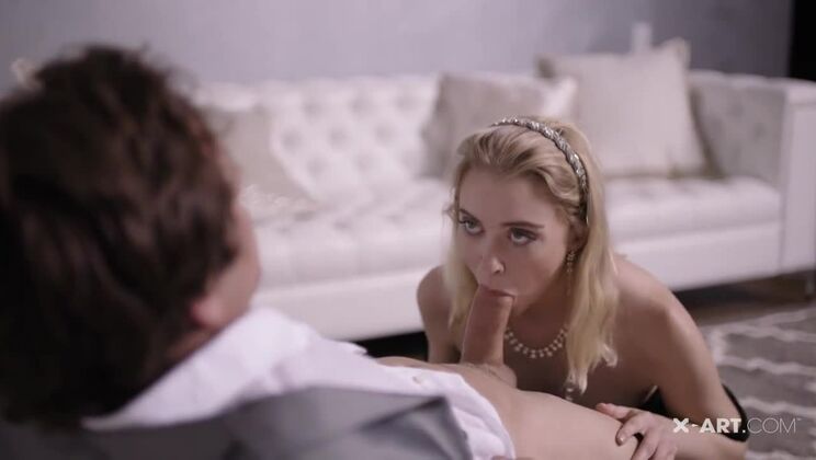 Chloe’s Beautiful Handjob in Couture Outfit