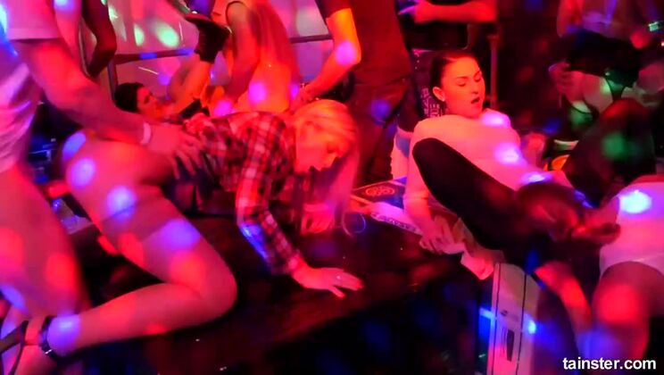 [Tainster] - Eveline Dellai Takes Multiple Cocks in Group Sex - Part 2