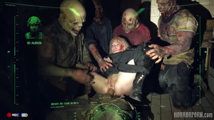 [HorrorPorn] - Zombie Hardcore - Rough Group Sex & Cumshot - Bri Klein