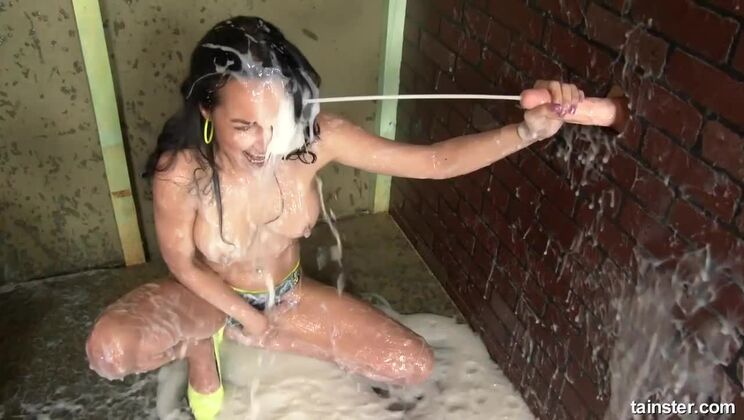 Solo Cream Slathered Francys Belle: Big Tits & Gloryhole Madness