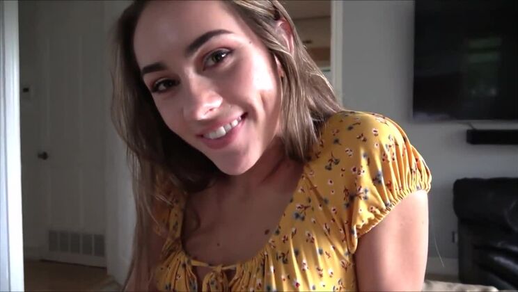 Brunette Girlfriend Mackenzie Mace in POV Facial