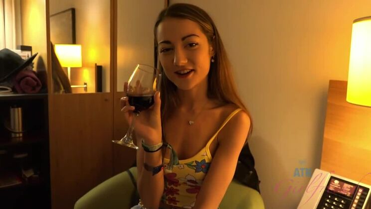 Amateur Brunette Lily Adams Squirts Outdoors