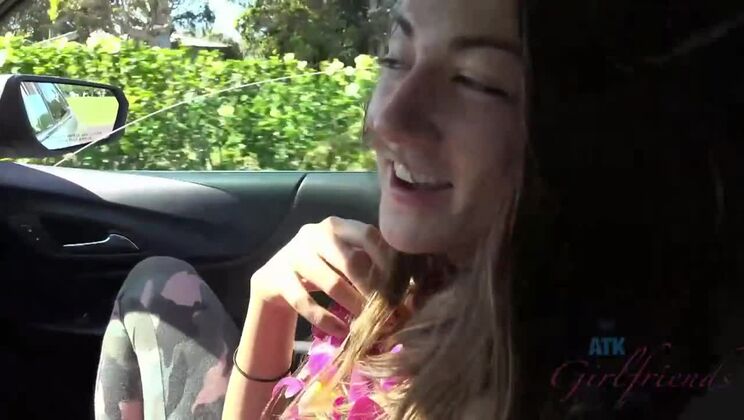 [ATKGirlfriends] - Lily Adams Enjoys a Beachy Fingering - Lily Adams