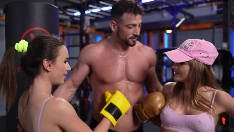 The Stallion and Two Italian Sexy Girls