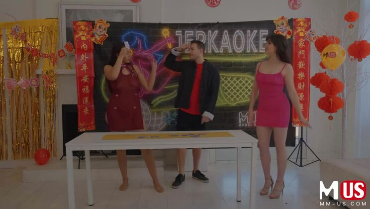 Jerkaoke with Codey and Bella in Stockings