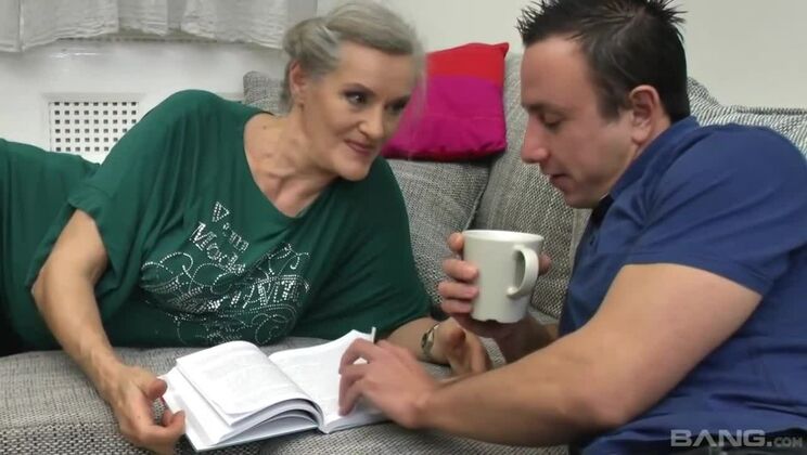 Facial for Big Tits Blonde after Wild Ride