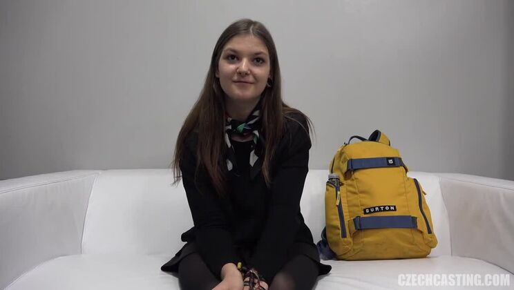 Czech European Brunette Marketa in Sex Casting