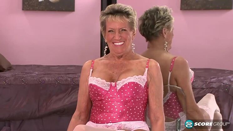 [60PlusMILFs] - Blonde MILF Sandra Ann in Interracial Action