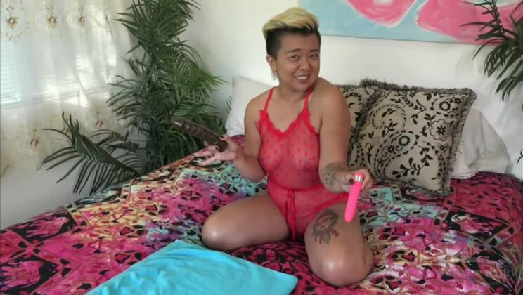 Hairy Asian Lulu Sparkle with Tattoos