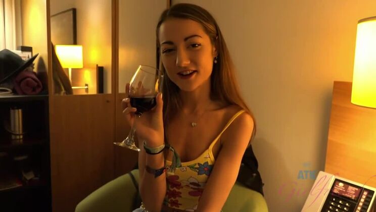 Brunette Lily Adams Gets Wet in the Sea with You