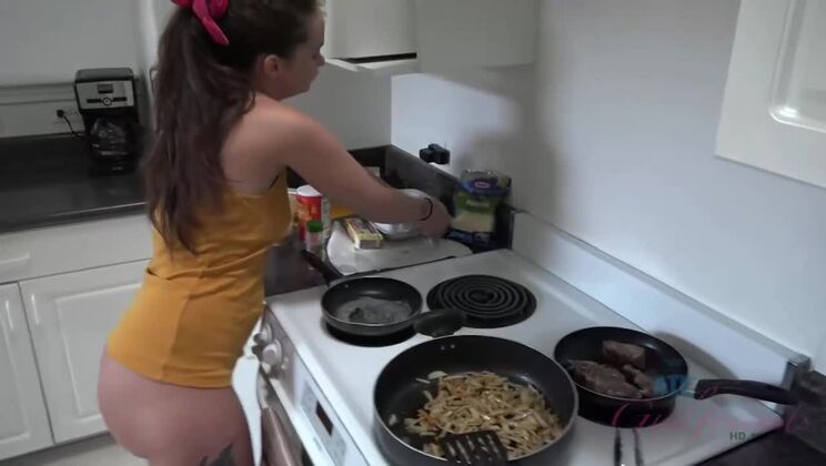 Skinny Brunette Gia Paige in POV Sex