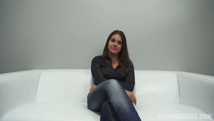 Brunette in Czech POV Casting Video
