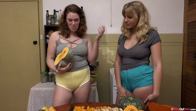 Sharing Is Caring: Blonde & Brunette Lesbians in Stockings