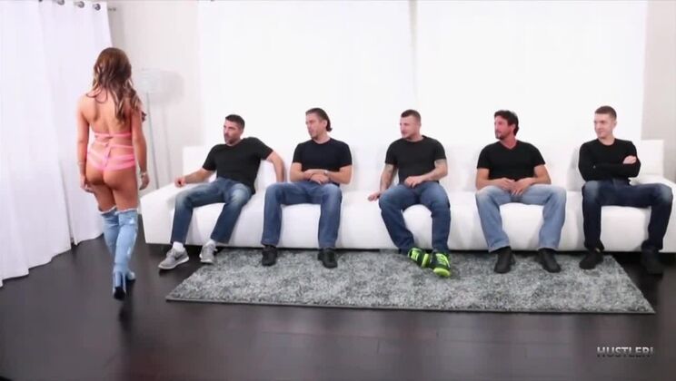 Tasha Reign's Big Tit Gangbang - Cumshot Facial