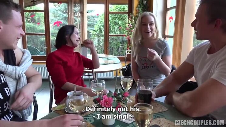Czech European Sex with Blonde and Brunette