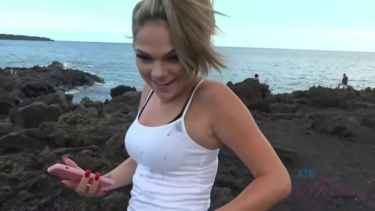 [ATKGirlfriends] - POV Amateur Beach Fun with Athena Faris - Athena Faris