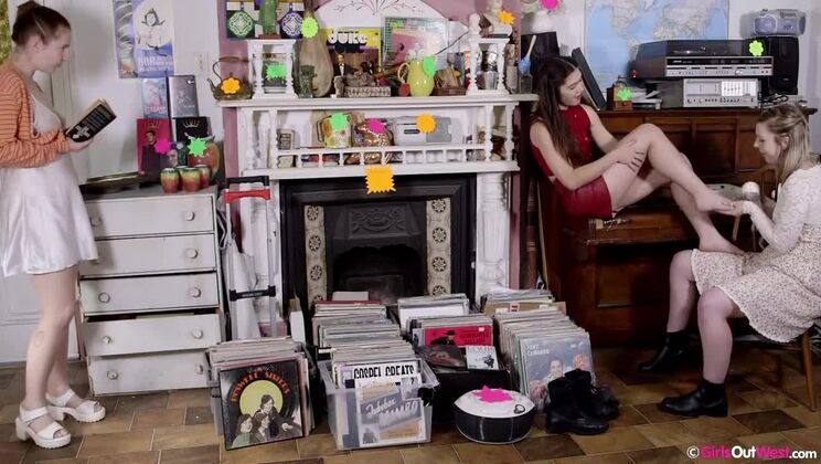 [GirlsOutWest] - Amateur Brunette and Blonde Lesbians at Sale