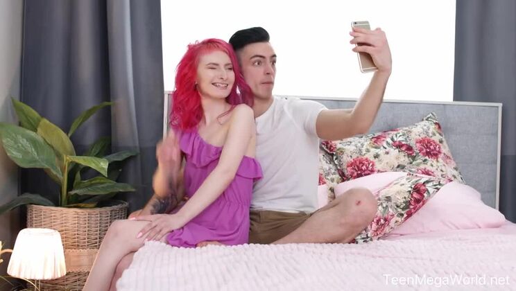 Teen with Small Tits and Piercings Gets Pussy Opened
