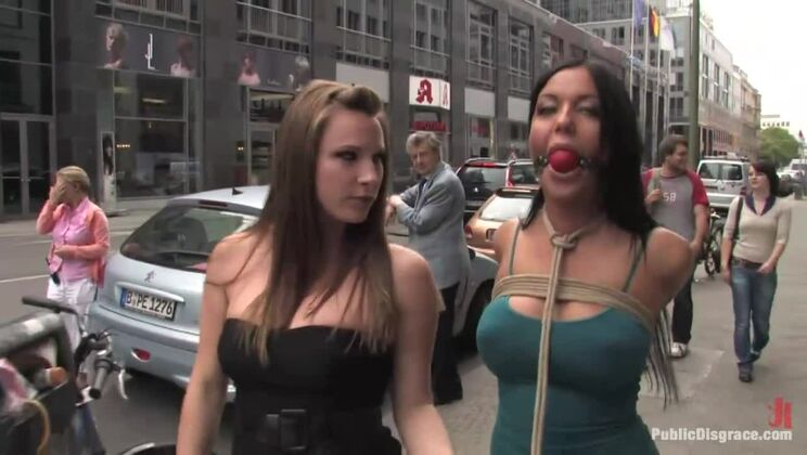 [PublicDisgrace] - Public Humiliation and Bondage with Big Tits Babe - Angelica Heart - Zenza Raggi