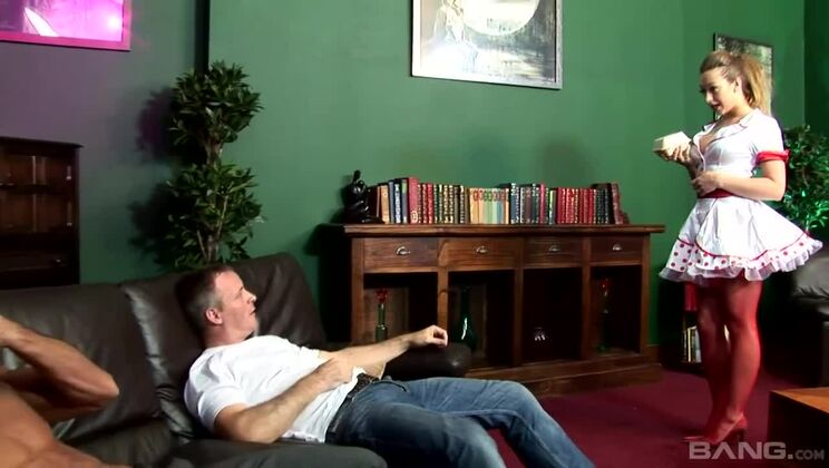 Anal Threesome with Little Miss Sunshine and Big Cock Lovers