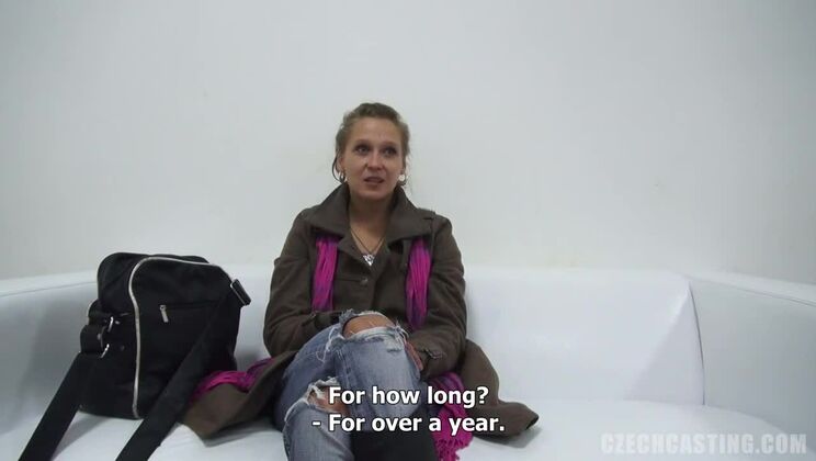 Blonde European Teen Teasing on Set