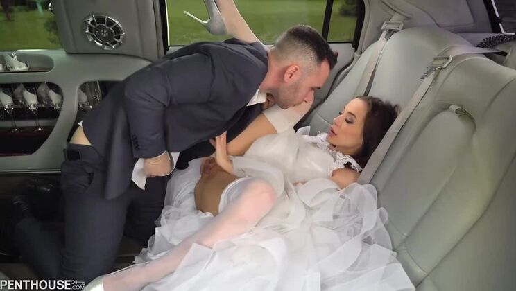 Brunette Bride's Pre-Wedding Fantasies