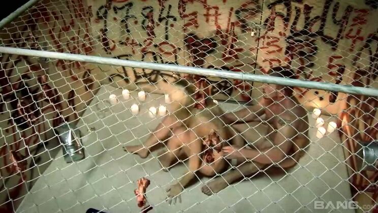 Horny Blonde Enjoys Threesome at Gangland Style Gloryhole