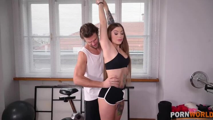 Tattooed Babe Misha Maver in Double Penetration Fun