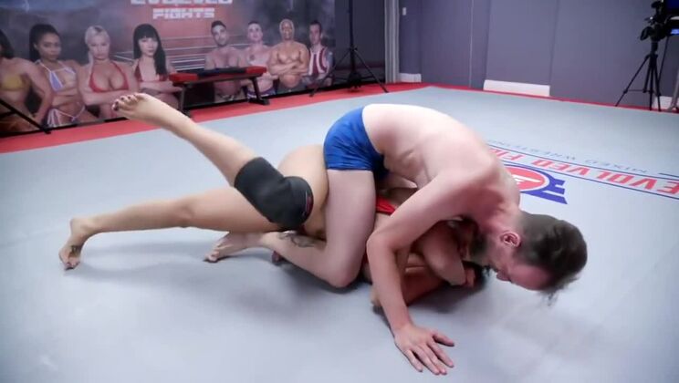 [EvolvedFights] - Big Ass Sheena Ryder and Chad Diamond in Wrestling and Anal