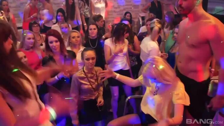 Strangers' Cum Swallowed in Massive Group Sex Competition