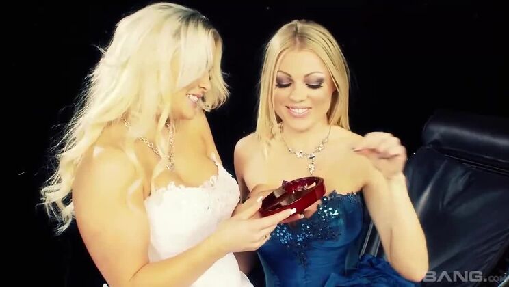 Lingerie Lesbians Share Intimate Moments