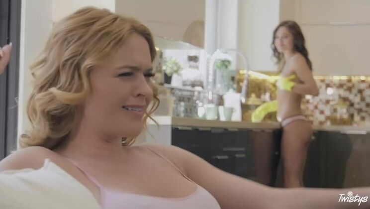 [MomKnowsBest] - Krissy Lynn and Zoe Bloom Lesbian Maid Adventure