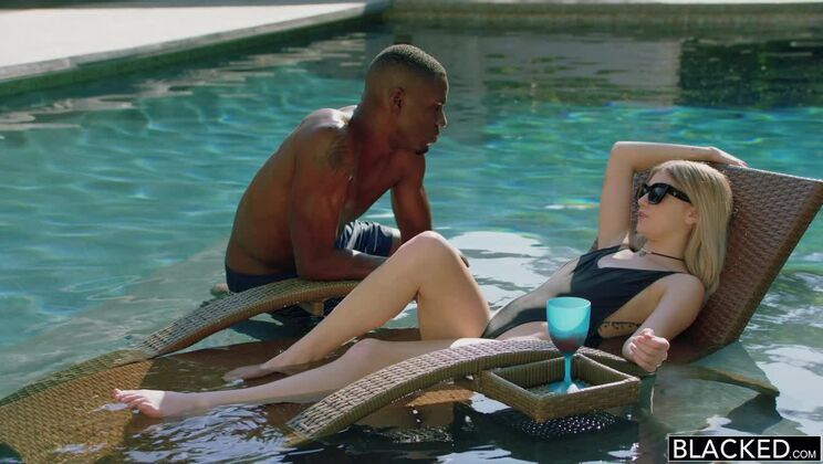 [BLACKED] - Arya Fae Blonde Takes BBC in Outdoor Encounter