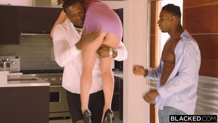 [BLACKED] - What If Threesome Fantasies Come True? - Lily Love - Jax Slayher - Louie Smalls