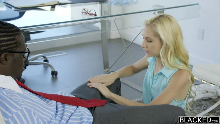 [BLACKED] - Big Cock Boss FUCKS Blonde Assistant - Odette Delacroix - Michael Williams