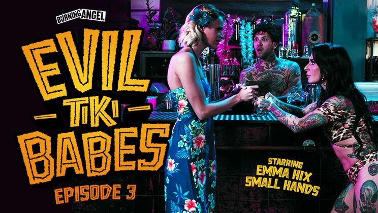 [BurningAngel] - Evil Couple's Tiki Adventure: Blonde Deepthroat Episode 3 - Emma Hix - Small Hands