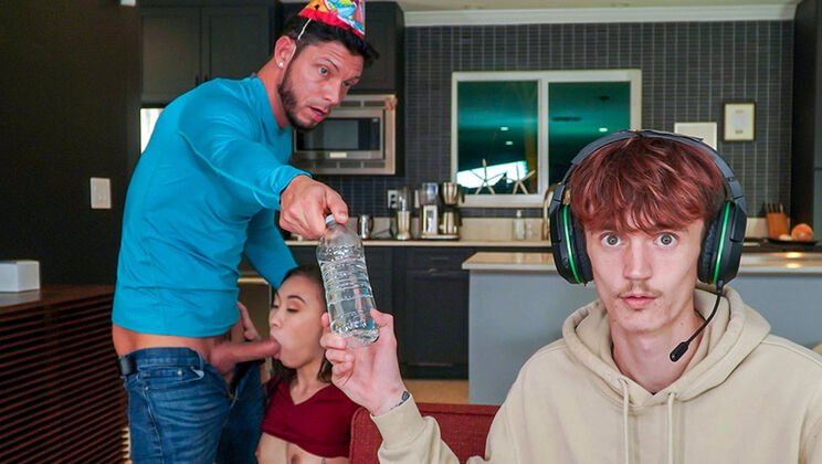 Tyler Steel's Birthday Blowjob Surprise