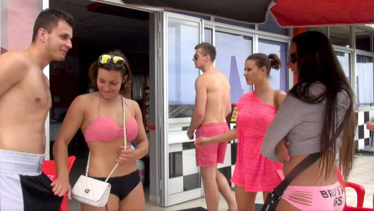 [SummerSinners] - Public Pissing with a Teen Brunette - Billie Star - Alexis Cherry