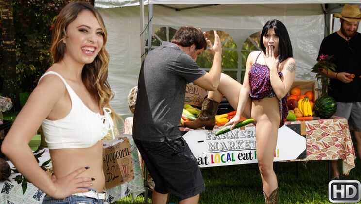 Amateur Lesbians Get Wild at Farmers Market