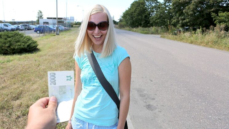 Outdoor Standing Sex with Blonde