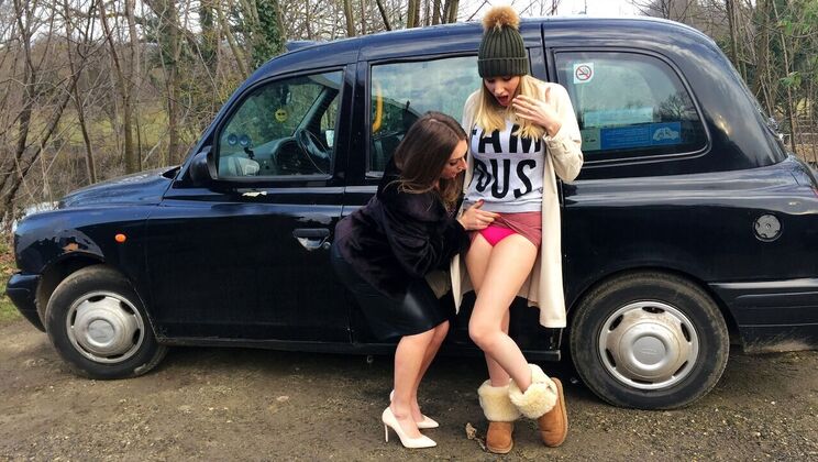 Curvy Blonde Danielle Maye's Taxi Temptation