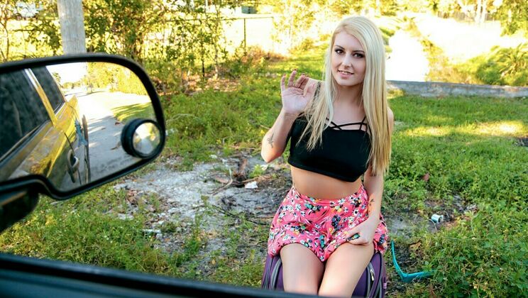 [StrandedTeens] - POV Sex with Blonde Wife Outside - Brick Danger - Victoria Steffanie