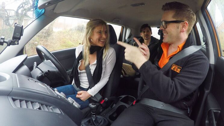 Naughty Couple Destroys Instructor's Auto