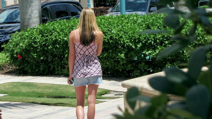 [PervsOnPatrol] - Blonde Girl Enjoys a Hard Cock in the Cowgirl Position - Bruno Dickens - Heidi