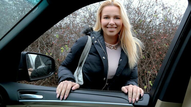 [StrandedTeens] - Nikky Dream Flirty Blonde Car Sex Scene - Nikky Dream