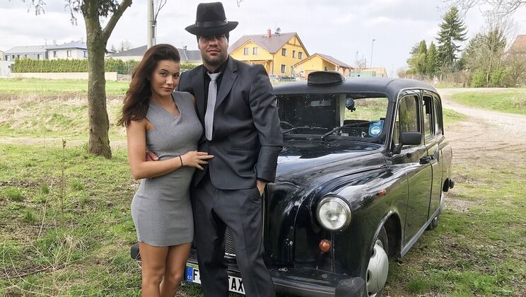 [FemaleFakeTaxi] - Taxi Ride Turns into Reverse Cowgirl Action - Larry Steel