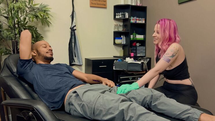 [RKPrime] - Cowgirl Action with Big Tits Tattoo Girl