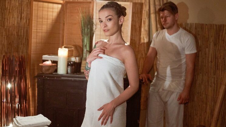 [MassageRooms] - European Nymph Fucks Michael Fly's Cock - Michael Fly - Kylie Nymphette
